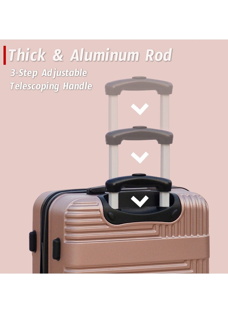 Lightweight Luggage Hard Shell Trolly with smooth spinner wheels and secured combination lock ABS Suitcases for travel.