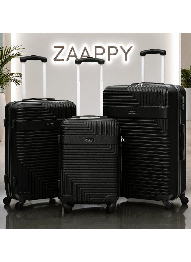 Lightweight Luggage Hard Shell Trolly with smooth spinner wheels and secured combination lock ABS Suitcases for travel.