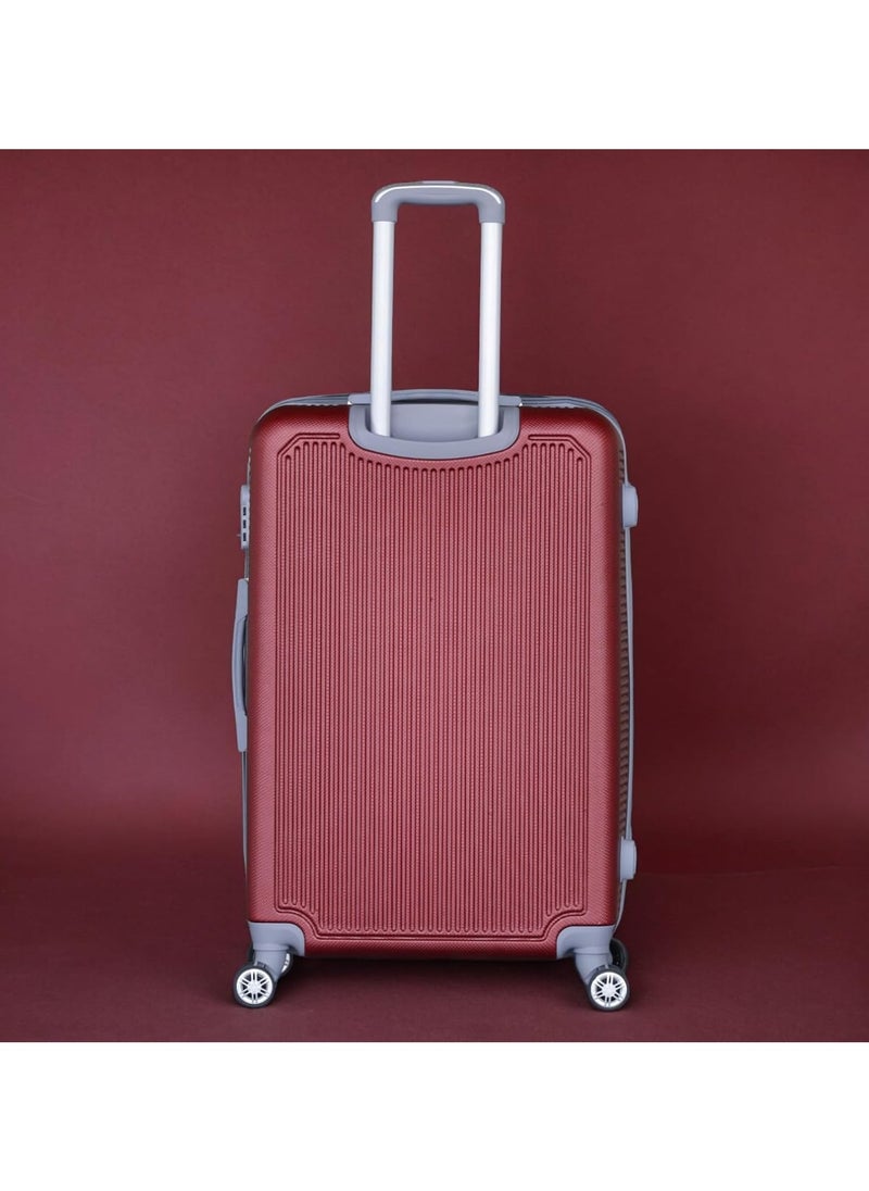 Large Luggage Hard Shell Checked In 30-35kg Trolly with smooth spinner wheels and secured combination lock for travel