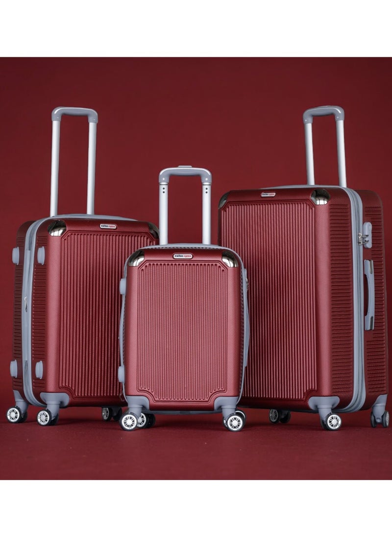 Large Luggage Hard Shell Checked In 30-35kg Trolly with smooth spinner wheels and secured combination lock for travel