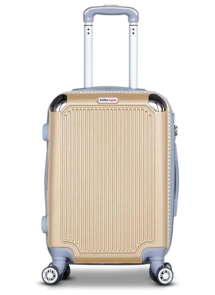 Luggage Hard Shell Cabin Size Trolly 7-10kg Suitcase with Smooth Spinner Wheels and Secured Combination Lock for Travel