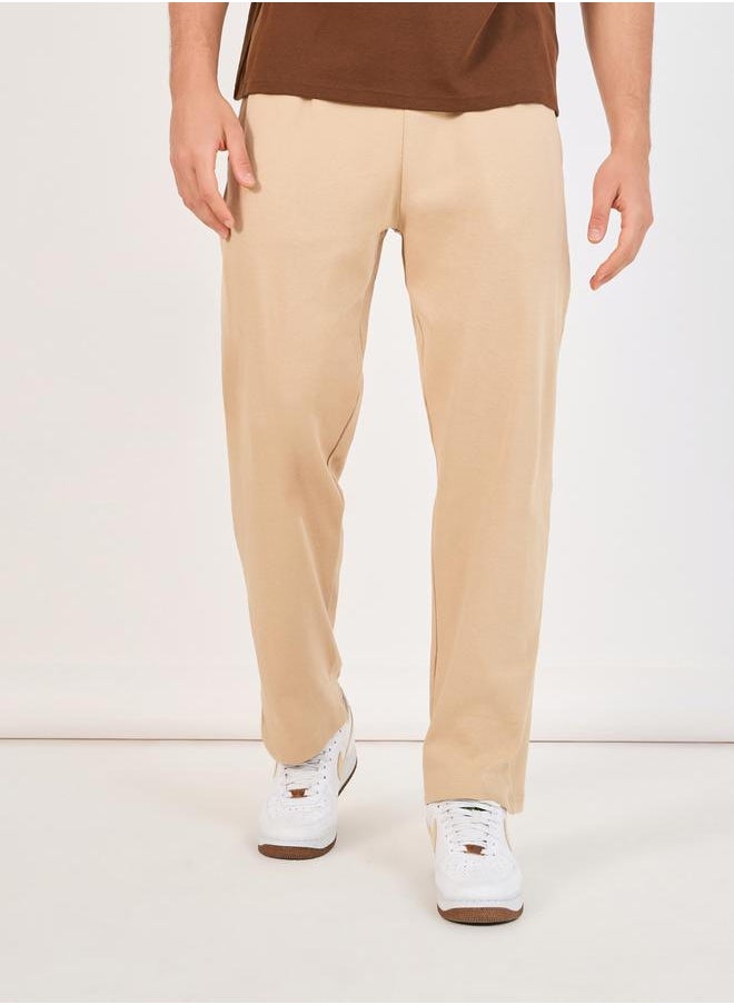 Relaxed Fit Open Hem Interlock Joggers