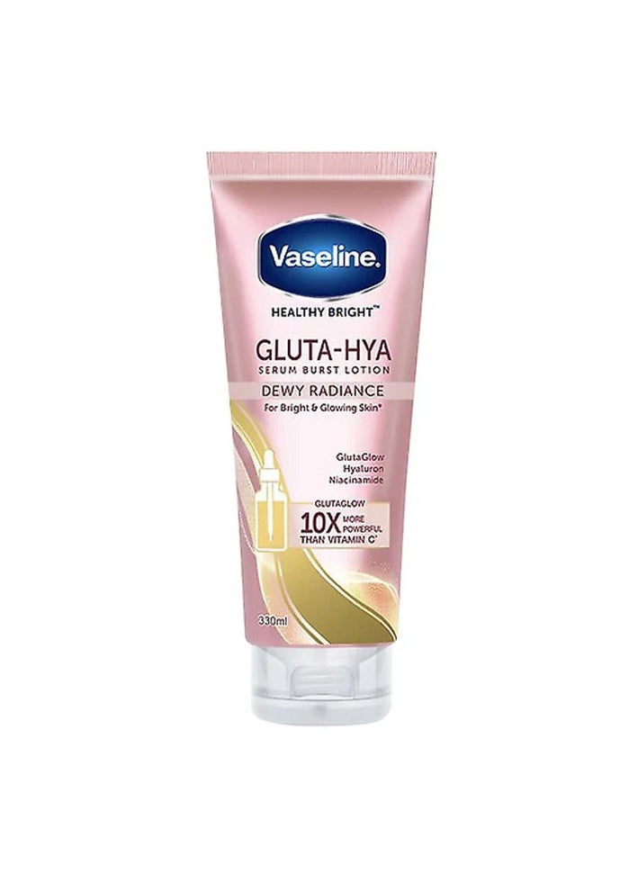 Vaseline Gluta-Hya Radiance Body Lotion - 330ml | Hydrating Formula with Hyaluronic Acid | 24hr Moisture for Glowing Skin