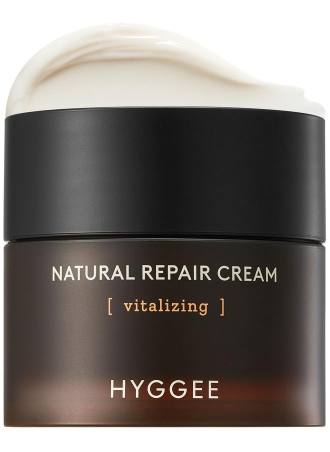 Natural Repair Cream - Vegan Red Ginseng & Peptides Nourishing Moisturizer For Enhanced Elasticity And Vitality - Anti Aging, Firming, Hydrating Face Cream For Rough And Dry Skin, 1.69Oz.