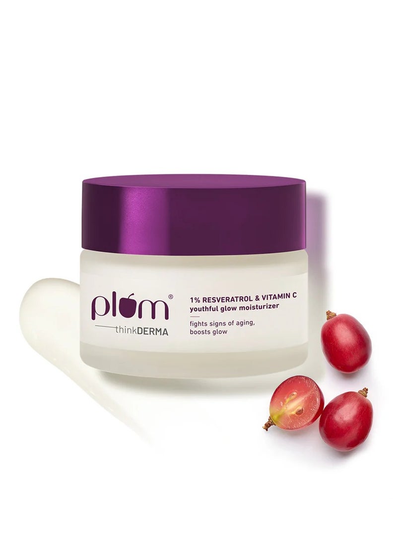 Plum 1% Resveratrol & Vitamin C Youthful Glow Moisturizer