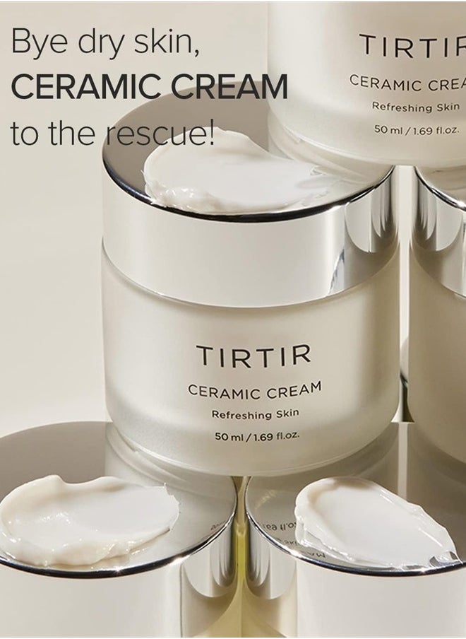 Natural Ceramide Cream | Deep moisturizer for Glass Skin, Polyglutamic acid, Centella Asiatica Extract, Skin barrier, Lightweight, Mild, Nature derived ingredients, Dry skin, Korean skincare