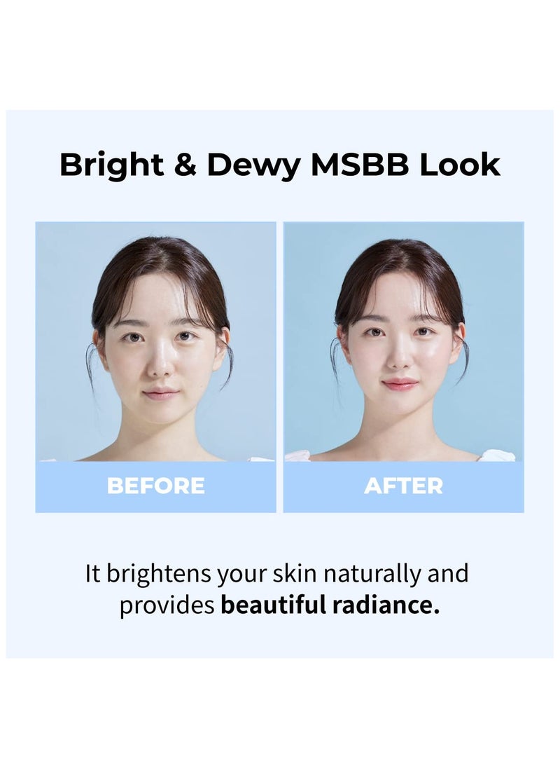 numbuzin No.1 Pure Glass Clean Tone Up | Hyaluronic Acid, Glossy Finish, Tinted, Light Beige Color | 1.69 fl oz