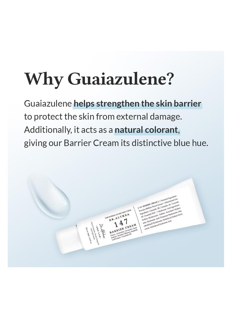 147 Barrier Cream | Daily Skin Barrier Repair Care | Deep Hydrating with Hyaluronic Acid & Ceramides | Korean Vegan Skincare for All Skin Types | 1.7 Fl Oz/ 50ml