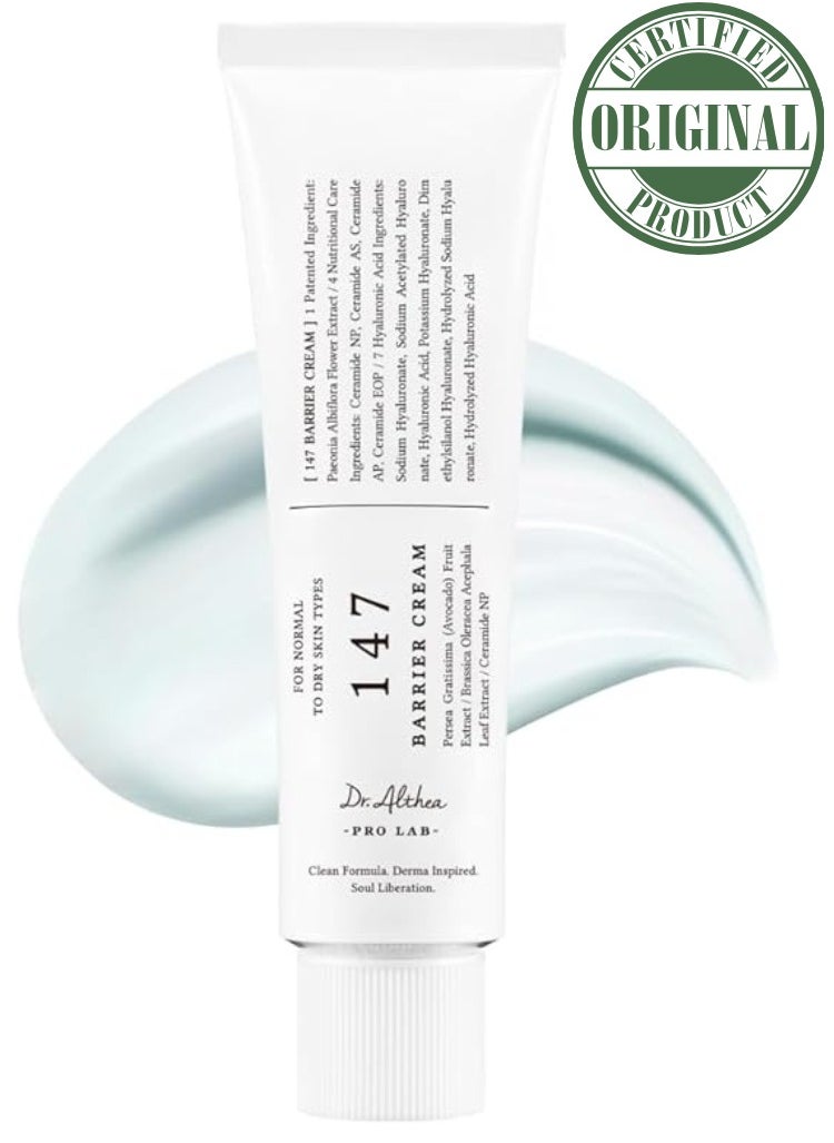 Dr. Althea 147 Barrier Cream – Intensive Moisturizing & Skin Barrier Strengthening Cream, 50ml – Nourishing & Soothing for Dry and Sensitive Skin