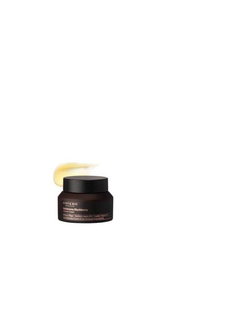 Mary&May Idebenone Blackberry Complex Intense Cream 70g 2.46 Fl Oz, Aging Control, Firming, Skin Tone Up, Skin Barrier, Ceramide, Korean Skincare, marynmay