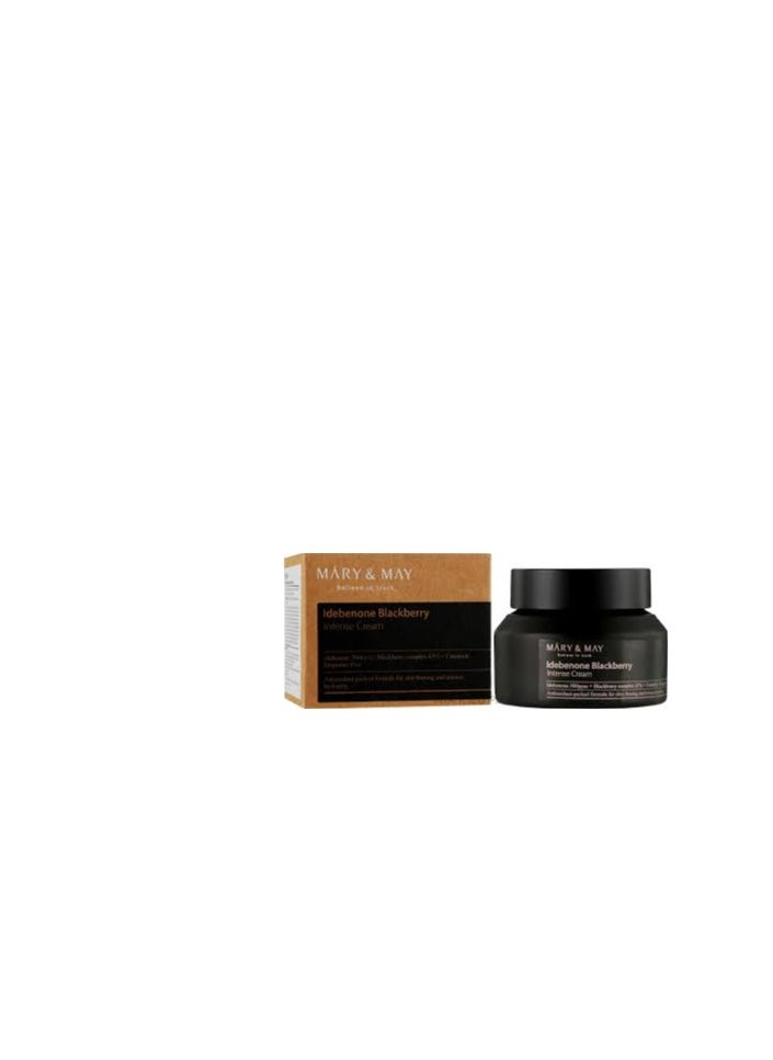 Mary&May Idebenone Blackberry Complex Intense Cream 70g 2.46 Fl Oz, Aging Control, Firming, Skin Tone Up, Skin Barrier, Ceramide, Korean Skincare, marynmay