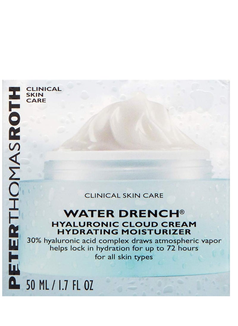 Peter Thomas Roth | Water Drench Hyaluronic Cloud Cream | Hydrating Moisturizer for Face, Up to 72 Hours of Hydration for More Youthful-Looking Skin, Fragrance Free