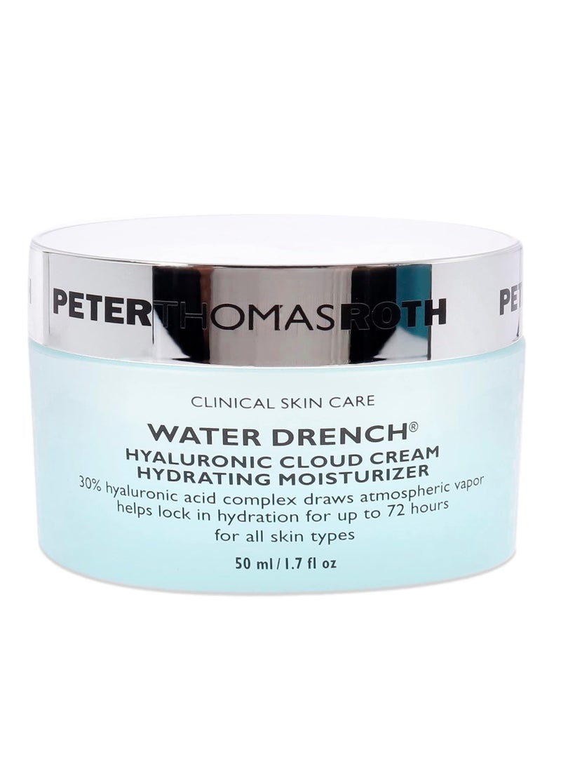 Peter Thomas Roth | Water Drench Hyaluronic Cloud Cream | Hydrating Moisturizer for Face, Up to 72 Hours of Hydration for More Youthful-Looking Skin, Fragrance Free