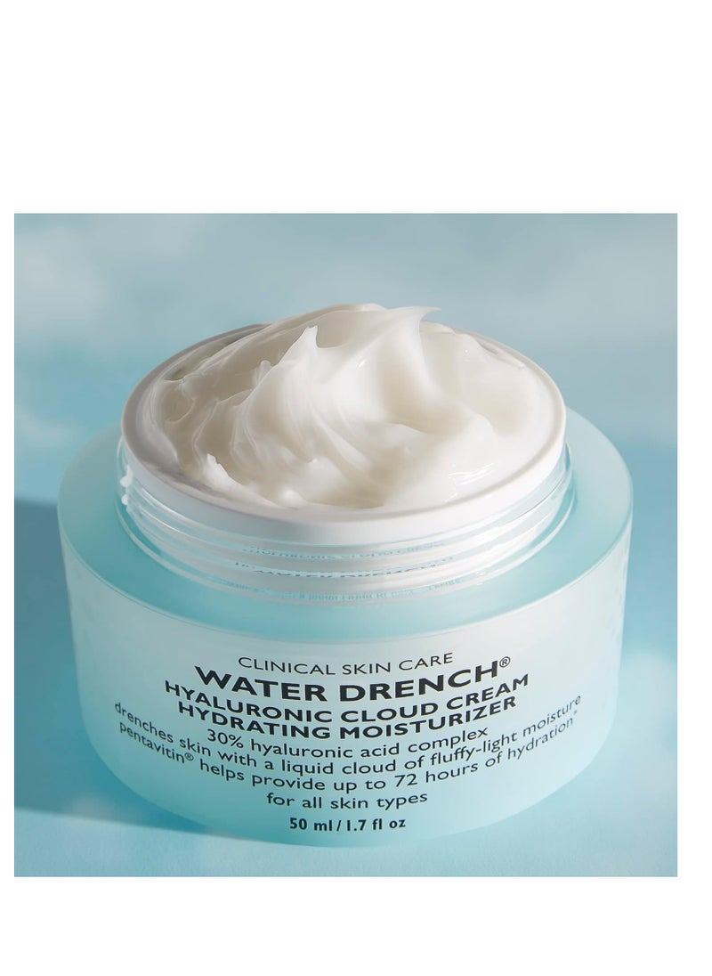 Peter Thomas Roth | Water Drench Hyaluronic Cloud Cream | Hydrating Moisturizer for Face, Up to 72 Hours of Hydration for More Youthful-Looking Skin, Fragrance Free