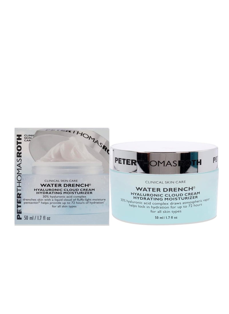Peter Thomas Roth | Water Drench Hyaluronic Cloud Cream | Hydrating Moisturizer for Face, Up to 72 Hours of Hydration for More Youthful-Looking Skin, Fragrance Free