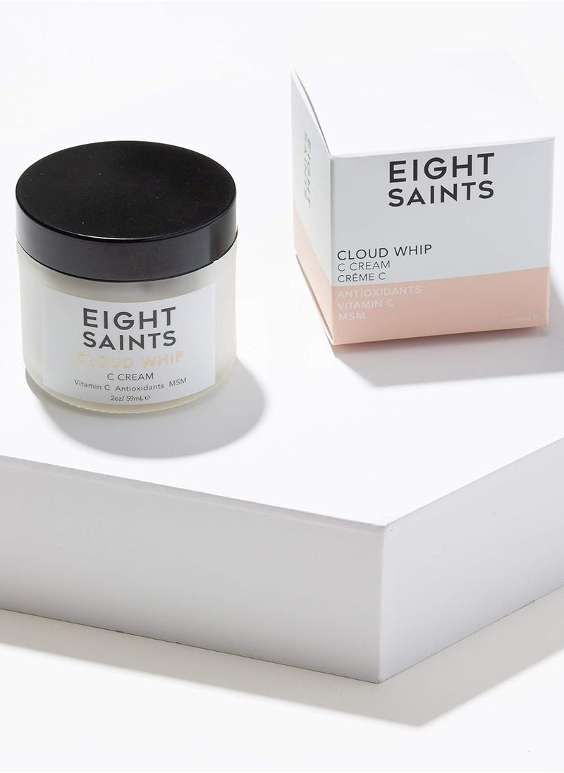 Eight Saints Skincare Cloud Whip Vitamin C Face Moisturizer Day Cream, Natural and Organic Face Cream For Women, Anti Aging Cream For Face To Reduce Fine Lines and Wrinkles, 2 Ounces