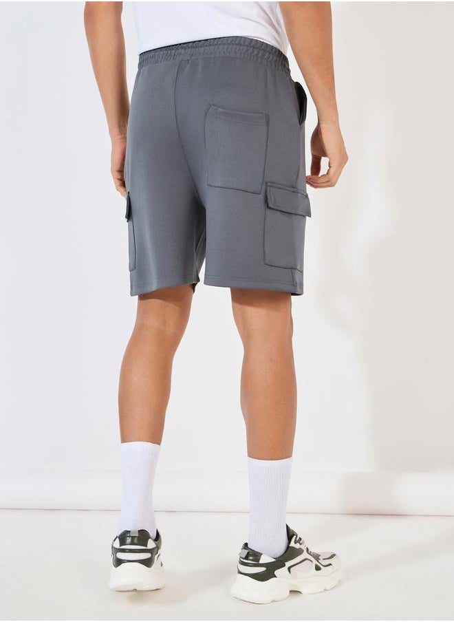 Relaxed Fit Cargo Scuba Shorts