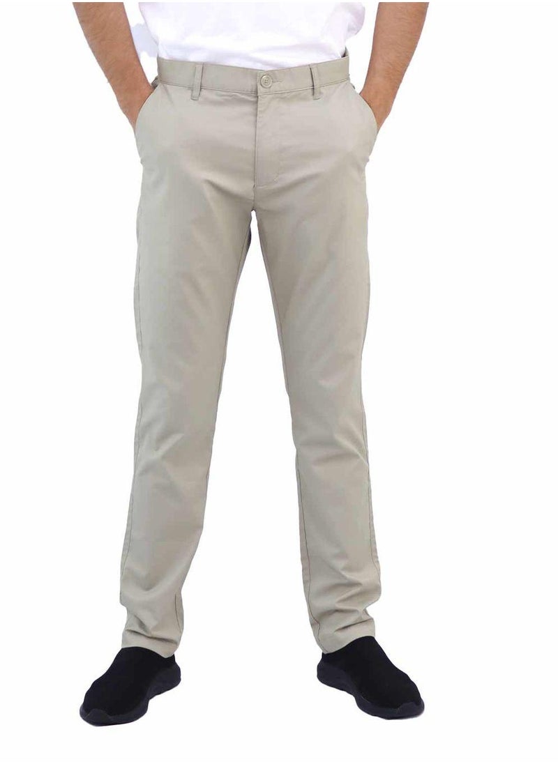 Men's Mid-Rise Twill Pants (180° Waistband)