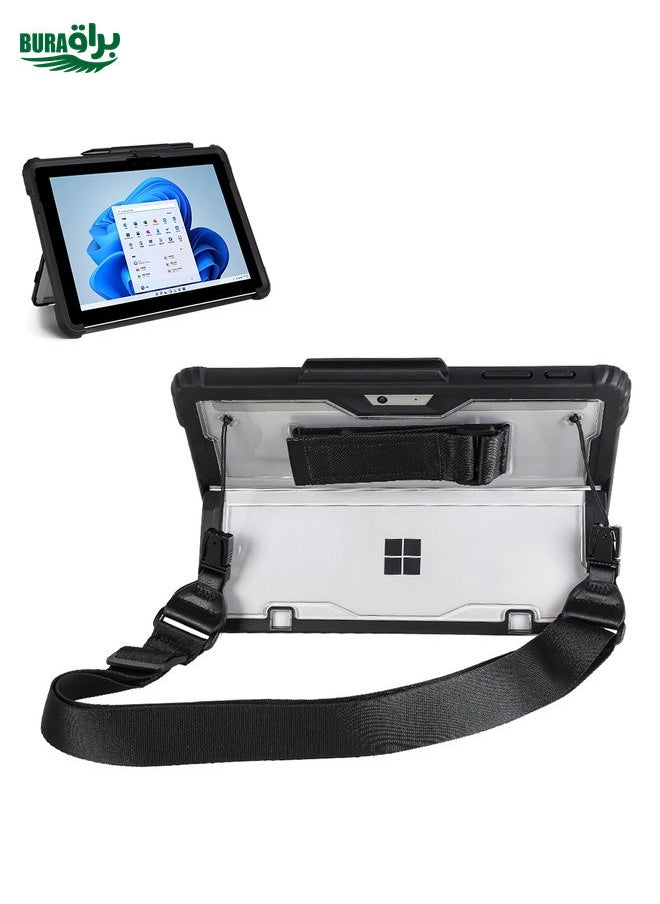 For MicroSoft Surface Pro 8 Acrylic Transparent Hand Shoulder Strap Laptop Case