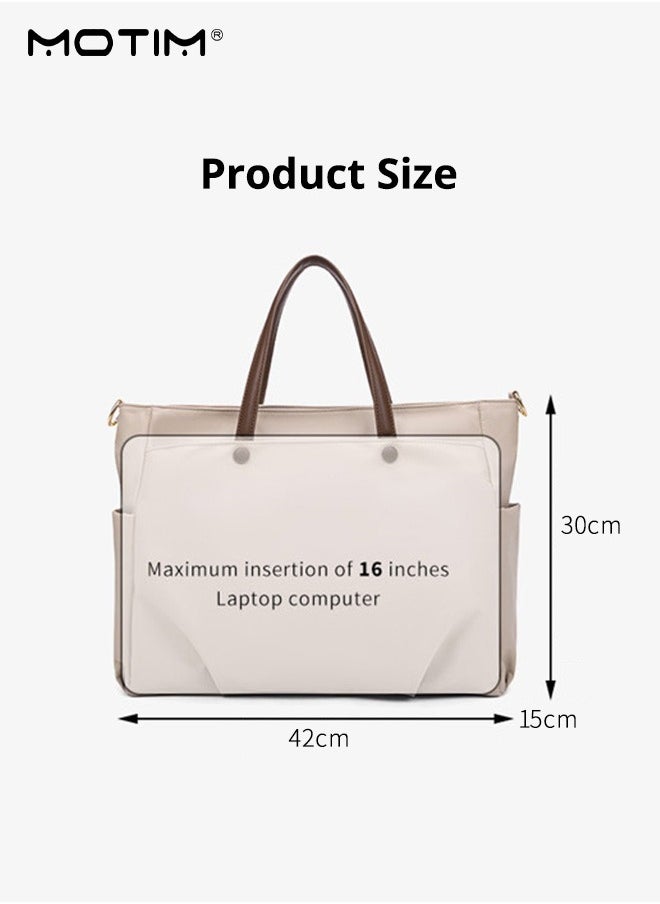 16 Inch Laptop Bag for Women, Waterproof Lightweight Computer Tote Bag, Women Large Capacity Handbags Shoulder Bag