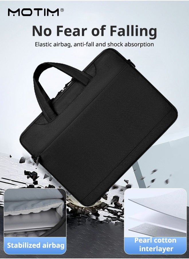 15.6-16 Inch Laptop Bag Case, Waterproof Computer Sleeve Cover with Airbag, Business Casual Or School, Compatible with Dell Inspiron 15.6, HP Pavilion 15.6 and so on