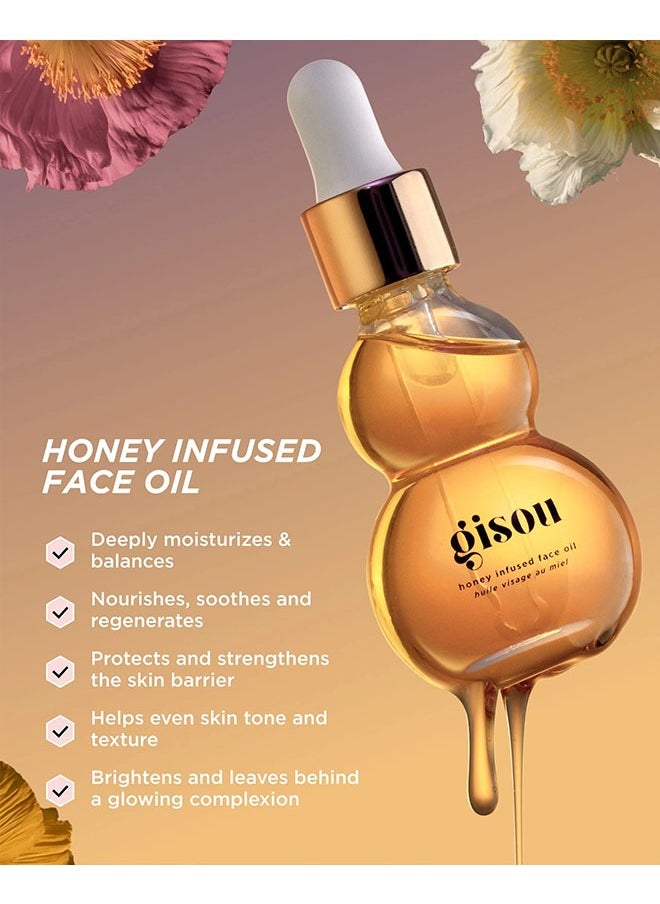 Honey Infused Face Oil 26ml, Deeply Moisturize and Nourish Skin, Long Lasting Hydration