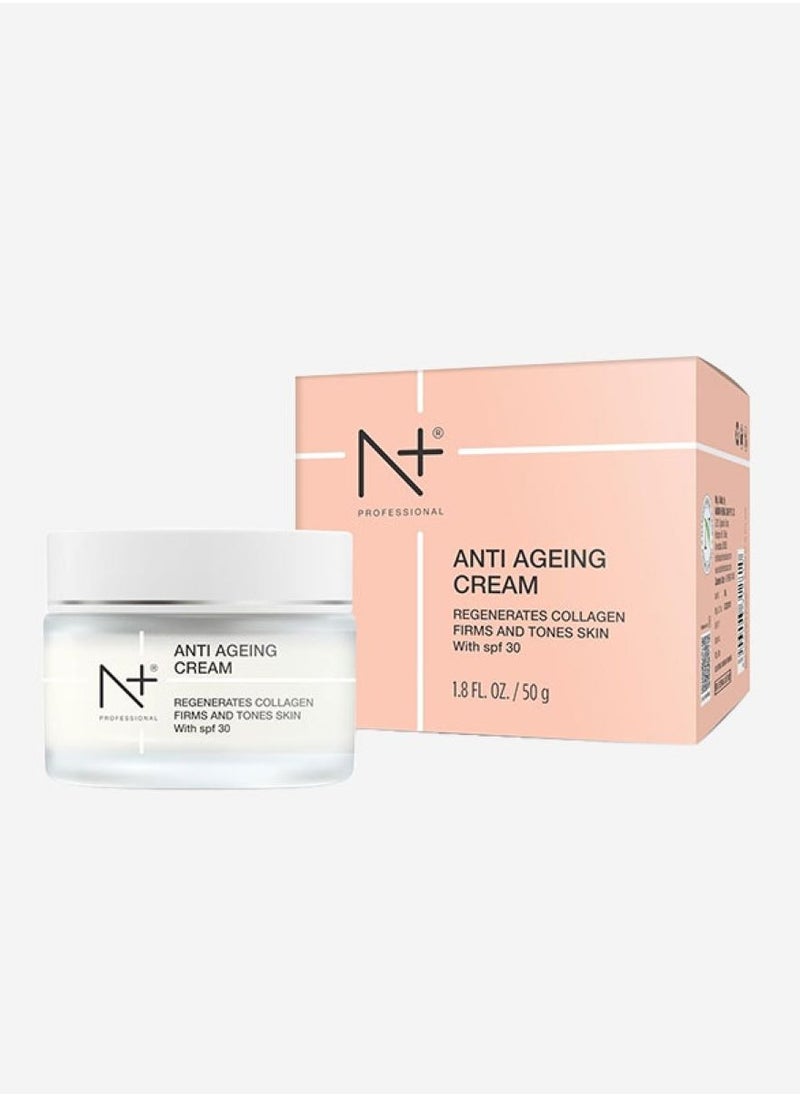 N Plus Professional Anti-Aging Cream – Peptide-Enriched Formula with Rosehip Oil, Niacinamide & Mulberry Extract, Boosts Collagen, Restores Elasticity & Enhances Skin Radiance, 50ml