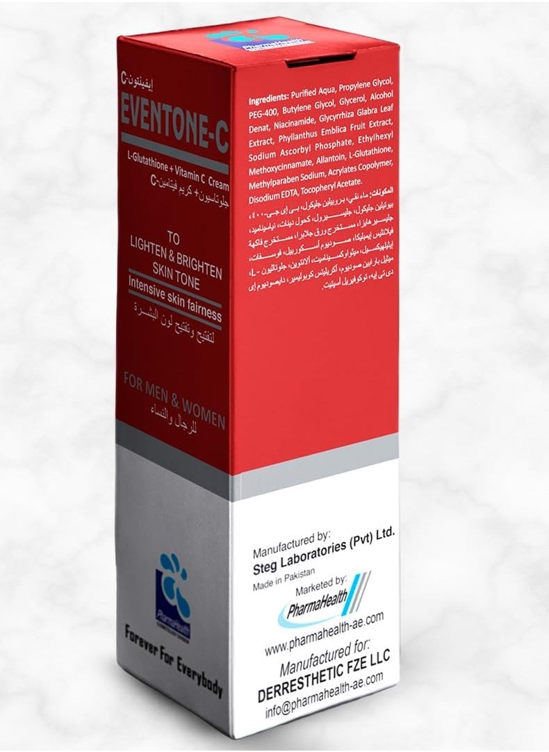 Eventone-C L-Glutathione + Vitamin C Skin Darkness Treatment Cream For Men and Women 30g