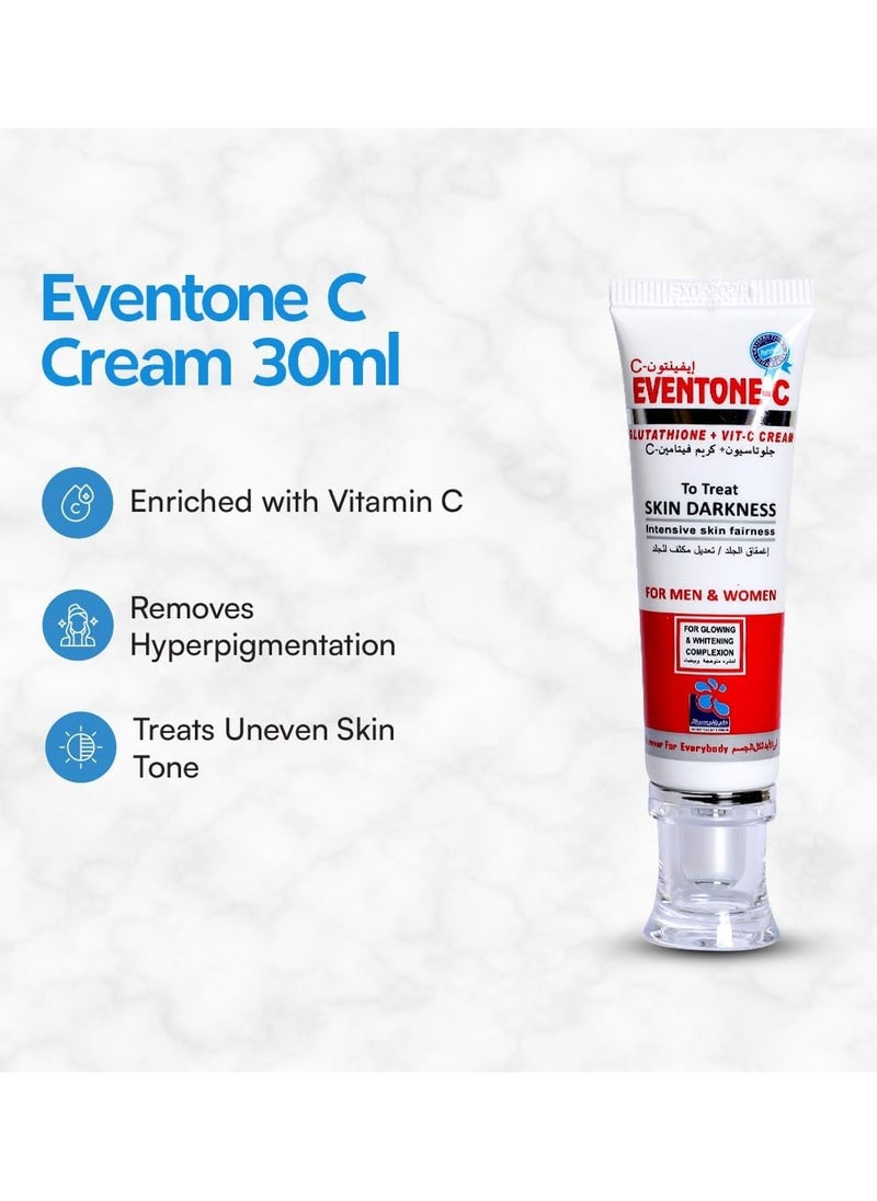 Eventone-C L-Glutathione + Vitamin C Skin Darkness Treatment Cream For Men and Women 30g