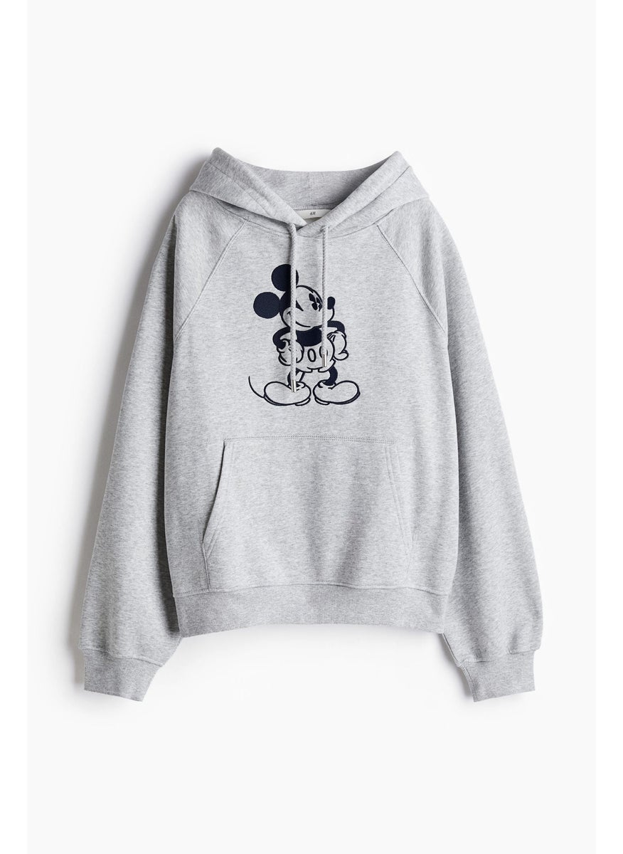 Motif-Detail Hoodie