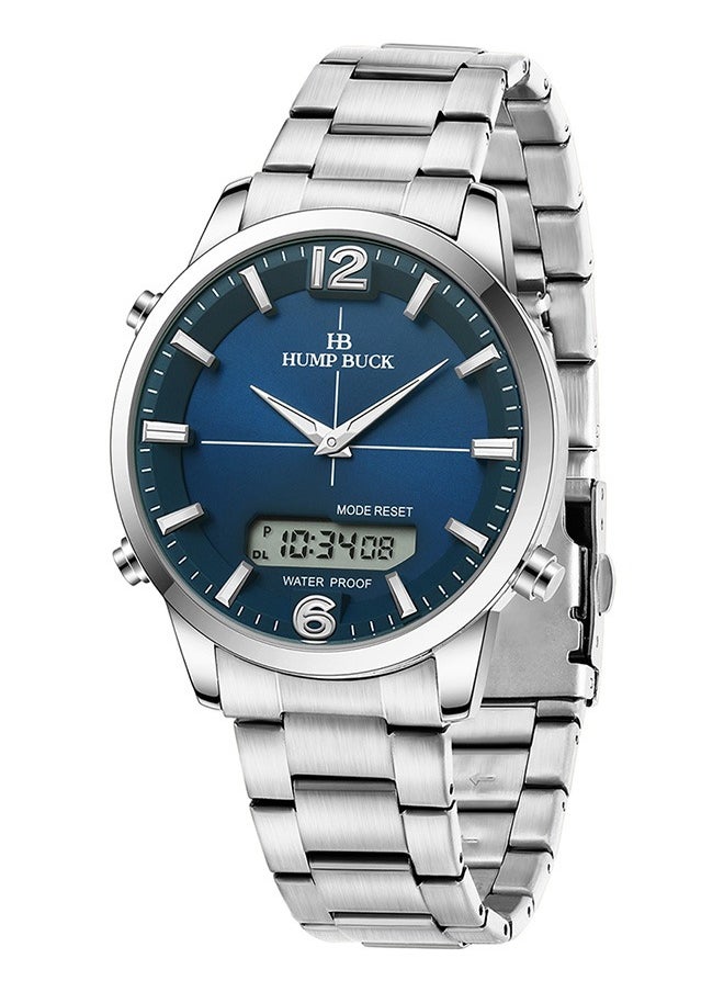 Dual Display Watch for Men 12/24 Hr Sports Wristwatch Water Resistant and Stopwatch Features Perfect for Daily Use