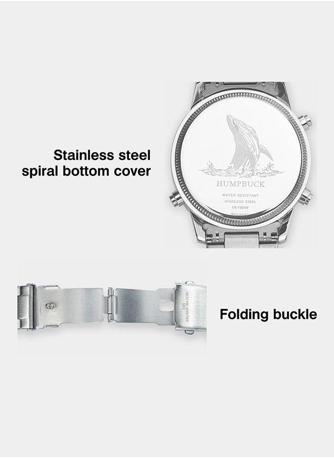 Dual Display Watch for Men 12/24 Hr Sports Wristwatch Water Resistant and Stopwatch Features Perfect for Daily Use