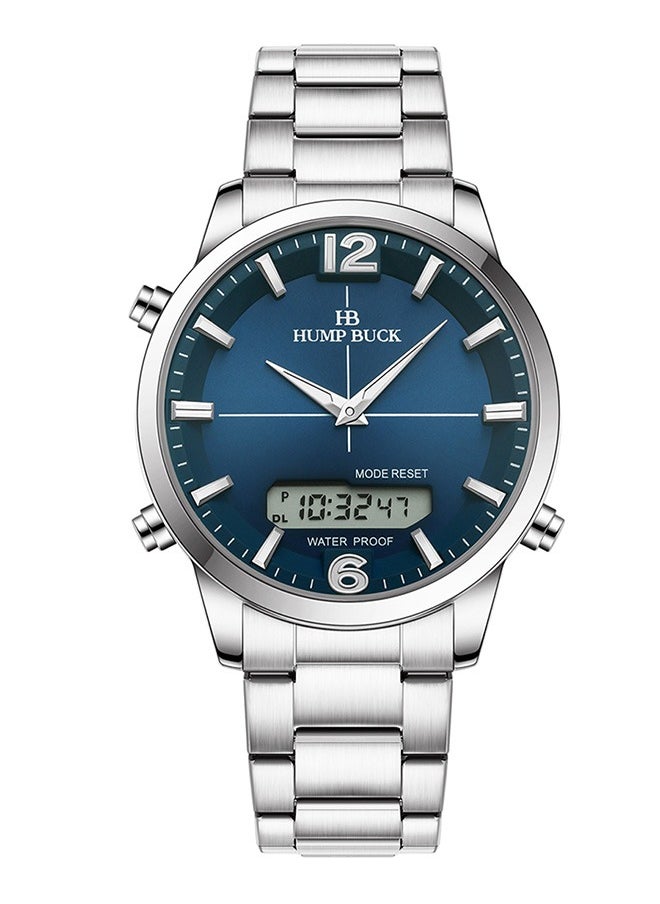 Dual Display Watch for Men 12/24 Hr Sports Wristwatch Water Resistant and Stopwatch Features Perfect for Daily Use
