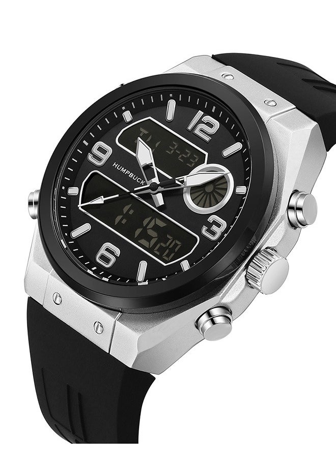 Men's Watch Stylish Silicon Strap Waterproof Wristwatch with Large Dial and Durable Design Ideal as Gift for Sports Enthusiasts