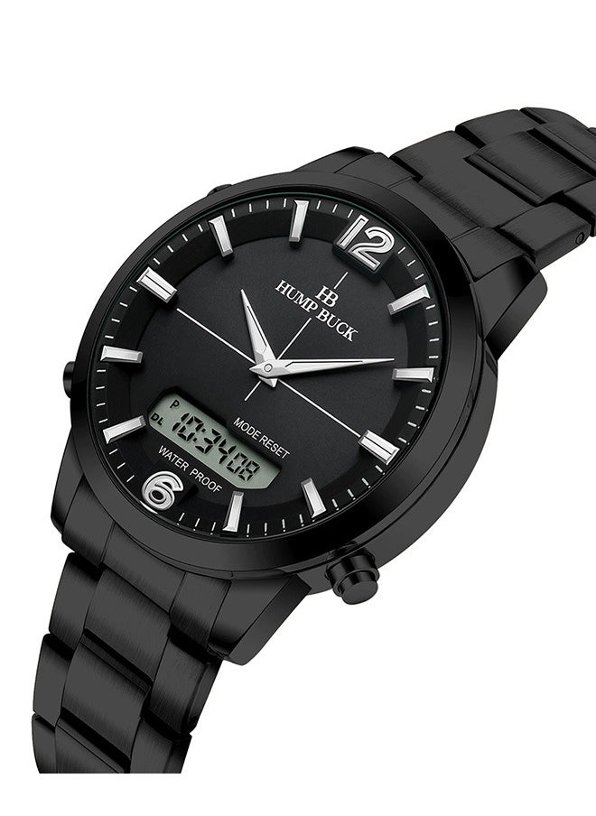Waterproof Watches for Men with Dual Time and Digital Display Minimalist Style Watch for Men Multifunctional Sport Wristwatch