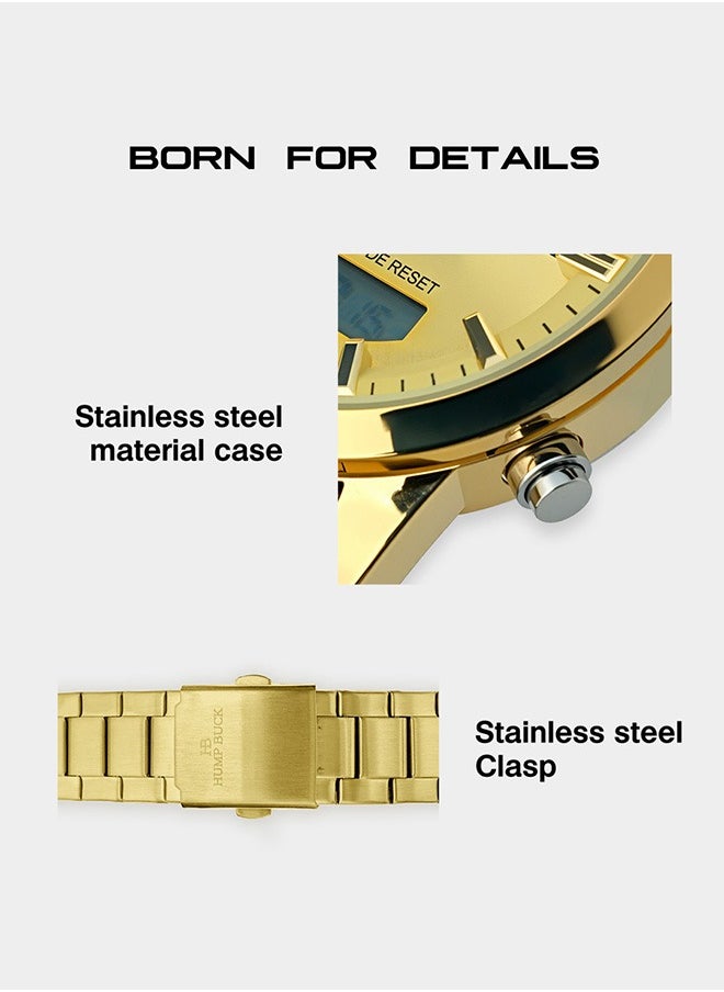 Watches for Men with Perpetual Calendar and Alarm Waterproof Multifunctional Watch Casual and Minimalist Style Wristwatch