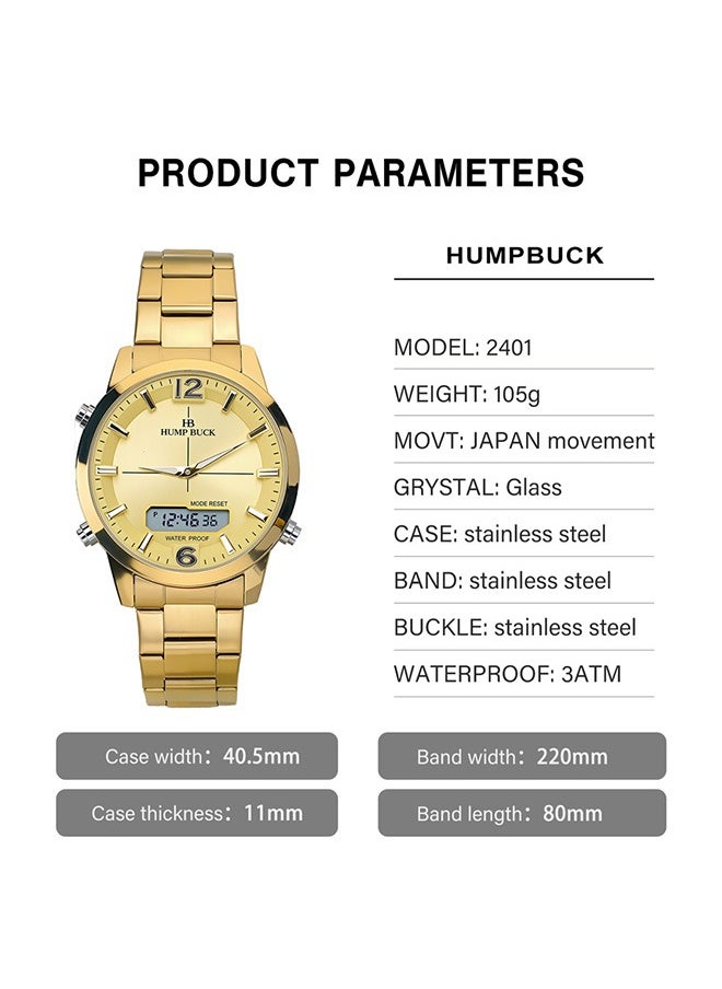 Watches for Men with Perpetual Calendar and Alarm Waterproof Multifunctional Watch Casual and Minimalist Style Wristwatch