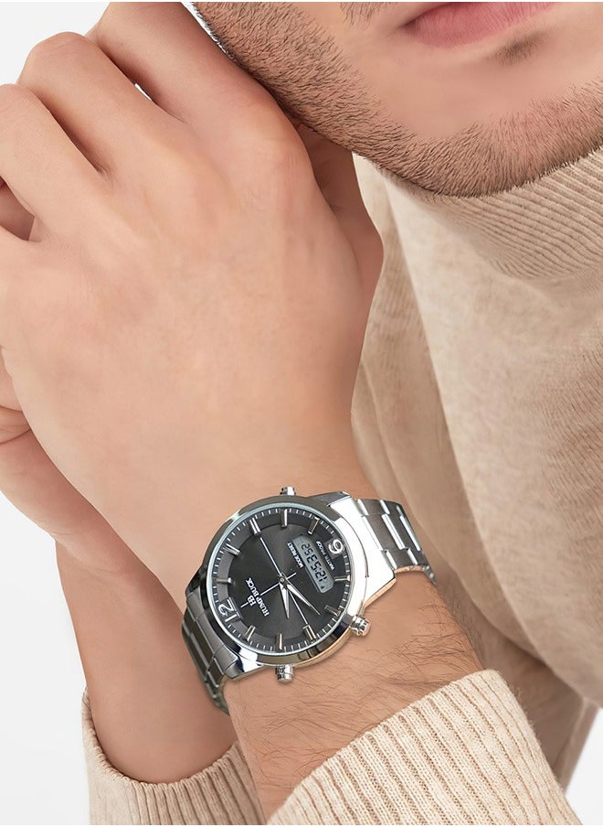 Watches for Men with Perpetual Calendar and Alarm Waterproof Multifunctional Watch Casual and Minimalist Style Wristwatch