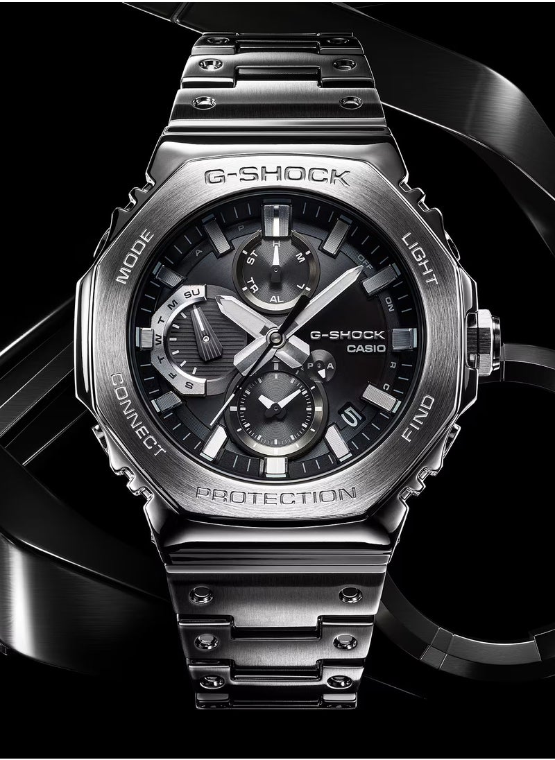 G-Shock GM-B2100D-1ADR Full Metal Bluetooth Solar Men's Watch – Black Dial, Stainless Steel, 44.4mm, 200m WR