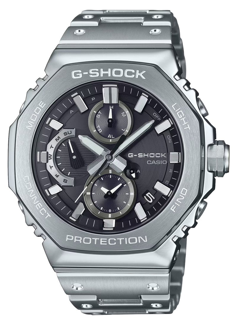 G-Shock GM-B2100D-1ADR Full Metal Bluetooth Solar Men's Watch – Black Dial, Stainless Steel, 44.4mm, 200m WR