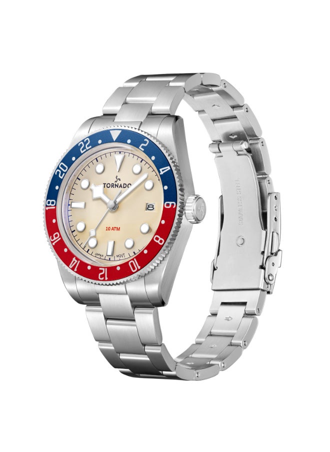Men's Stainless Steel Analog Watch T24006-B - 40 mm