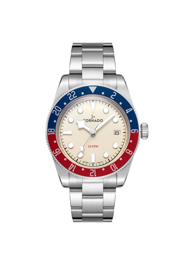 Men's Stainless Steel Analog Watch T24006-B - 40 mm
