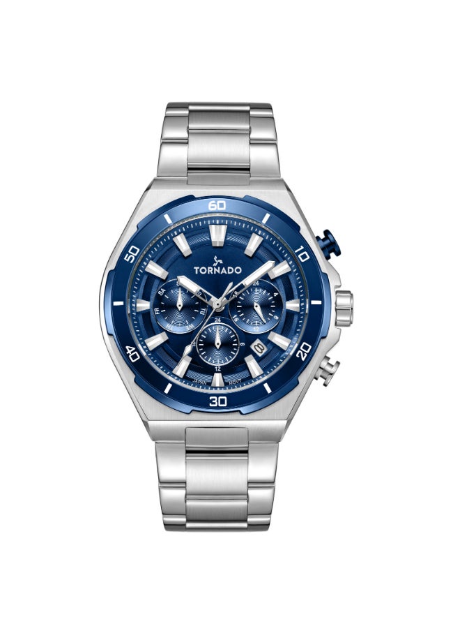 Men's Stainless Steel Multi Function Watch T24104-SBSN - 45 mm