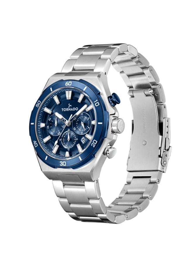 Men's Stainless Steel Multi Function Watch T24104-SBSN - 45 mm