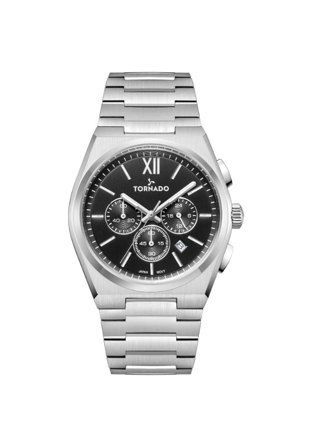 Men's Stainless Steel Multi Function Watch T24105-SBSB - 44.5 mm