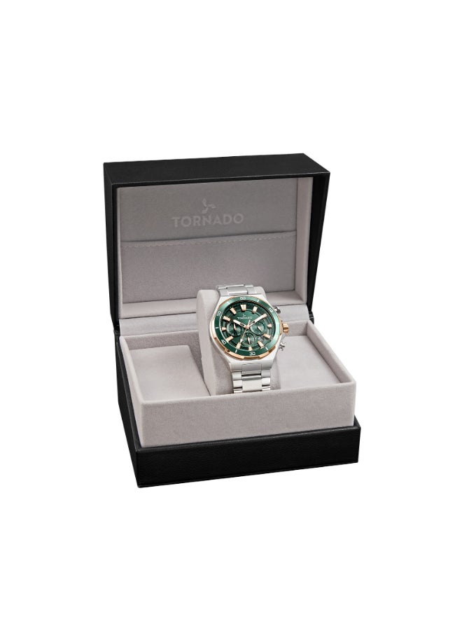 Men's Stainless Steel Multi Function Watch T24104-KBSHK - 45 mm