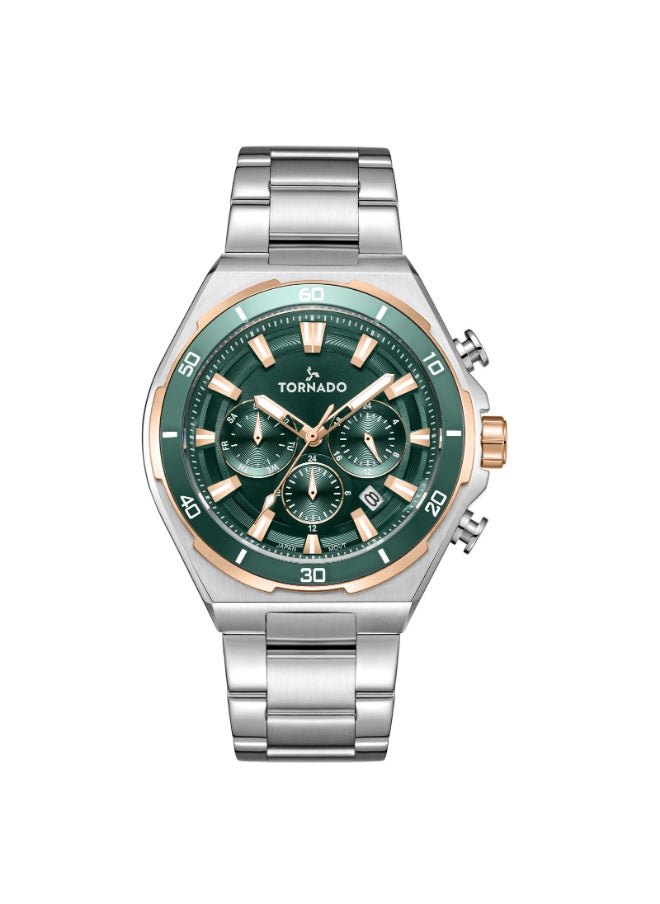 Men's Stainless Steel Multi Function Watch T24104-KBSHK - 45 mm