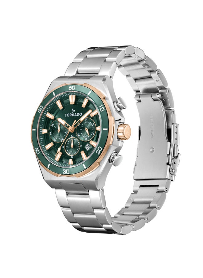 Men's Stainless Steel Multi Function Watch T24104-KBSHK - 45 mm
