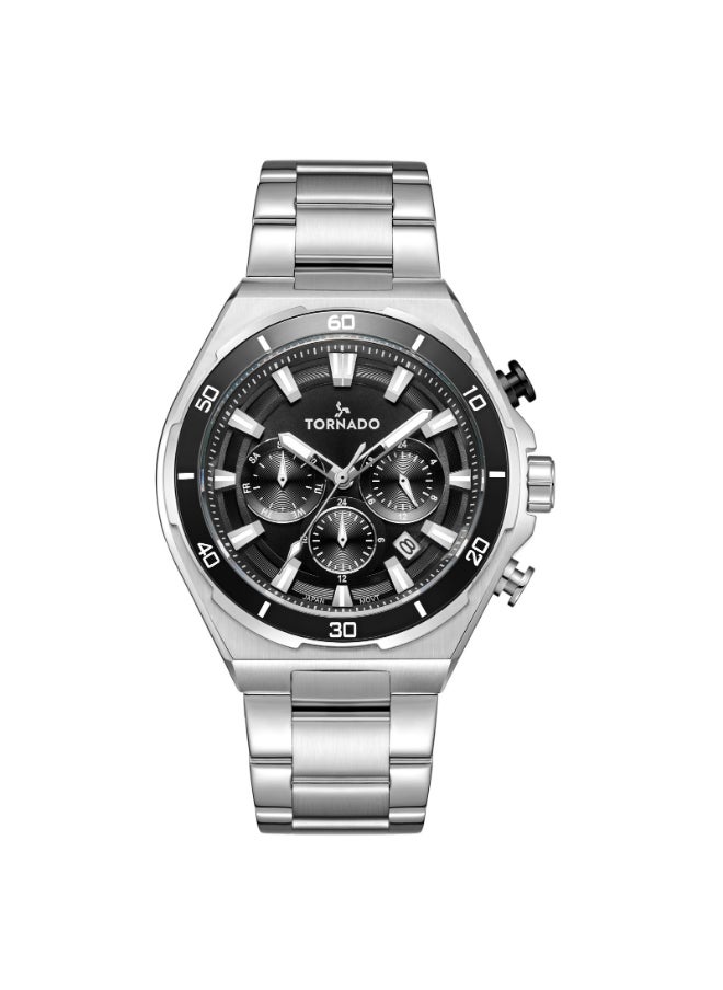 Men's Stainless Steel Multi Function Watch T24104-SBSB - 45 mm