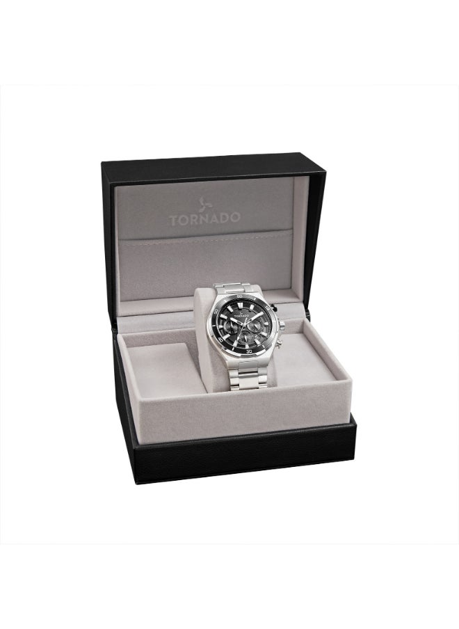 Men's Stainless Steel Multi Function Watch T24104-SBSB - 45 mm